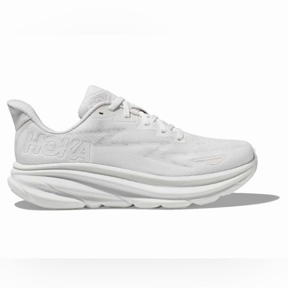 Hoka Clifton 9 – Women’s 8D (Wide) in White - Picture 8 of 9